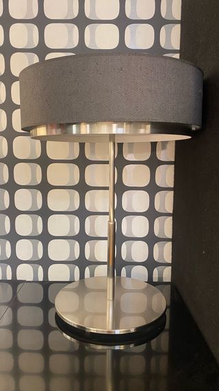 Lámpara de mesa moderna gris marengo