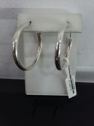 pendientes de aro plata grandes