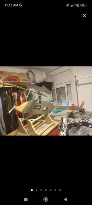 Helicóptero RC a medio terminar
