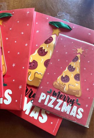 Sacchetti Natale Legami Pizza Merry Pizzmas