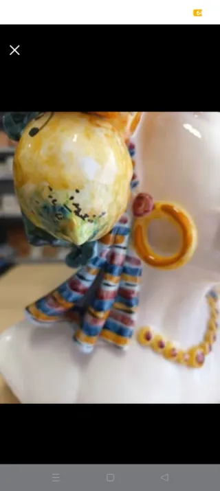 Testa di Moro Ceramica H 53 cm Caltagirone