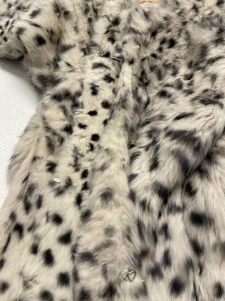 Abrigo 100% Piel Conejo Leopardo