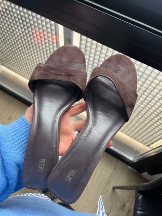 Sandalias Zara Marrón Talla 40