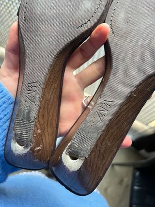 Sandalias Zara Marrón Talla 40