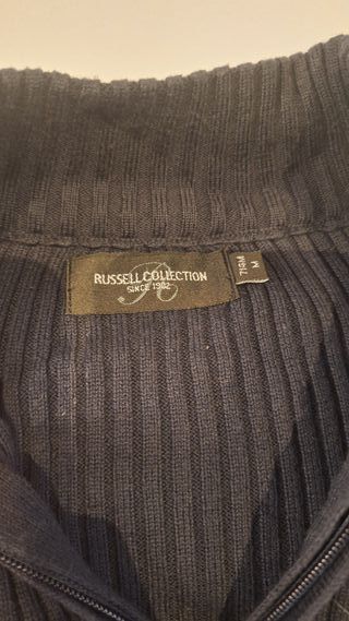 Jersey azul con cremallera