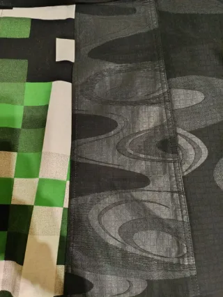 Chaqueta vintage negra y verde