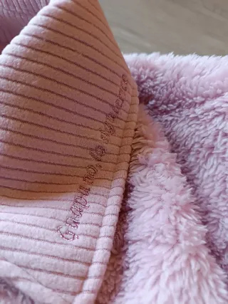 Chaqueta rosa peluche
