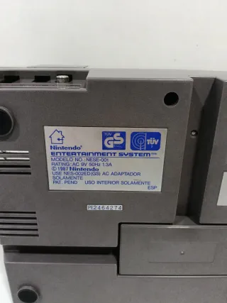 Consola Nintendo NES.