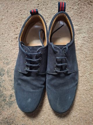 Zapatos Zara Azul Marino Talla 43 con cordones
