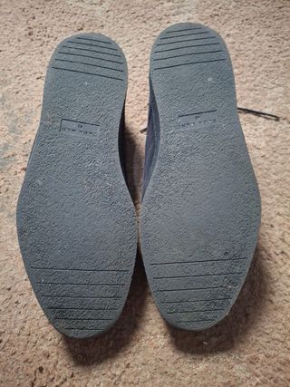 Zapatos Zara Azul Marino Talla 43 con cordones