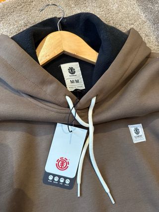 Sudadera Element Marrón Chocolate Talla M Nueva