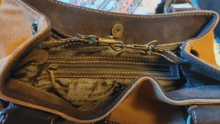 Bolso Purificación García Ante Beige/Marrón