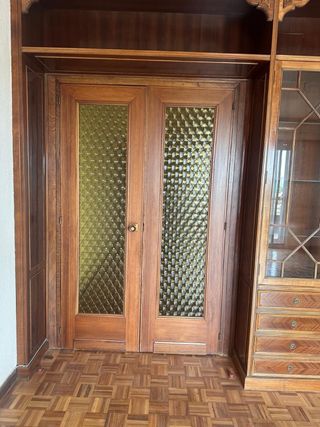 Puertas de madera con cristal