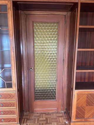 Puertas de madera con cristal