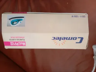 Plancha de vapor Comelet Blanca/Azul Turquesa