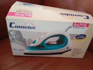 Plancha de vapor Comelet Blanca/Azul Turquesa