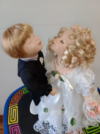 Pareja Novios Porcelana