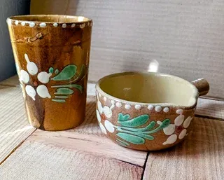 Set ceramica Alsazia France "Souffleheim" '70