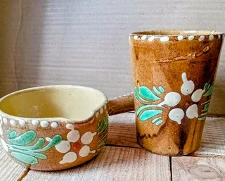 Set ceramica Alsazia France "Souffleheim" '70