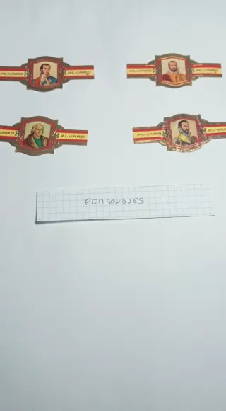 4 Vitolas de Personajes Históricos