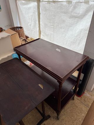 Mesas auxiliares de madera