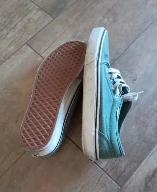 Vans basse in tela verdi