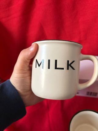 Set 2 tazze Milk stile vintage