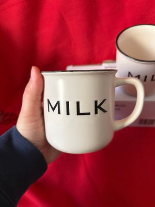 Set 2 tazze Milk stile vintage