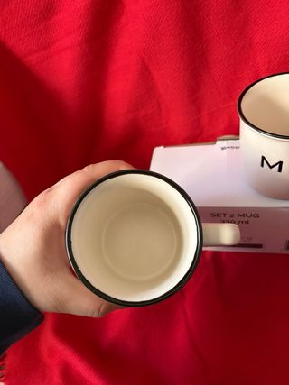 Set 2 tazze Milk stile vintage