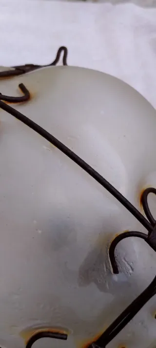 Lámpara colgante cristal y metal