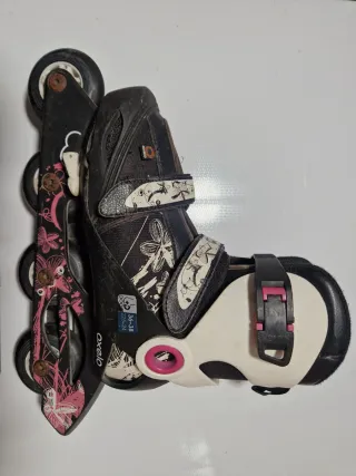 Patines+protección en línea Oxelo para niñas