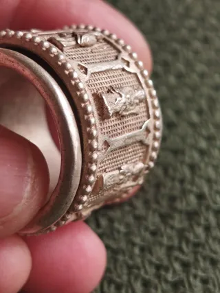 Anillo antiguo Tibetano Plata