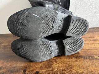 Botas altas de cuero GSRD negras