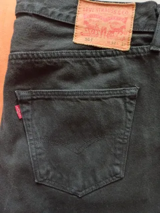 Levi's 501 Negro W33 L34