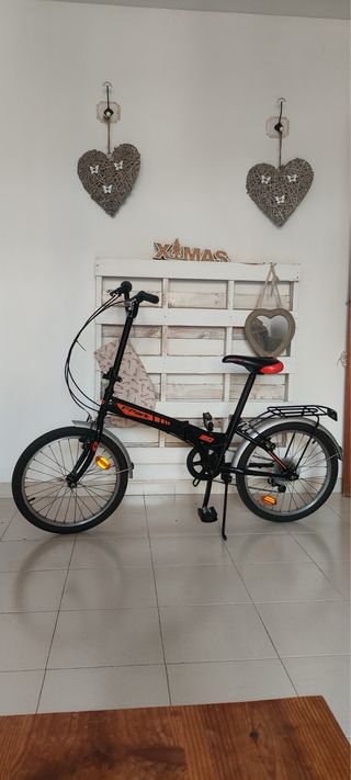 Bicicleta Plegable Negra