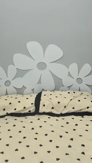 Cabecero de cama de matrimonio blanco