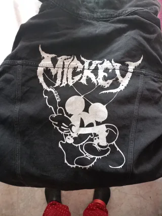 Cazadora tejana negra