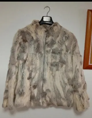 Chaqueta Piel Conejo Vintage Talla L/XL
