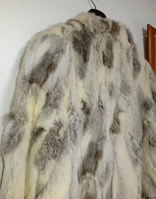 Chaqueta Piel Conejo Vintage Talla L/XL