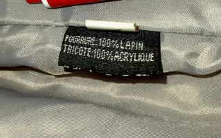 Chaqueta Piel Conejo Vintage Talla L/XL