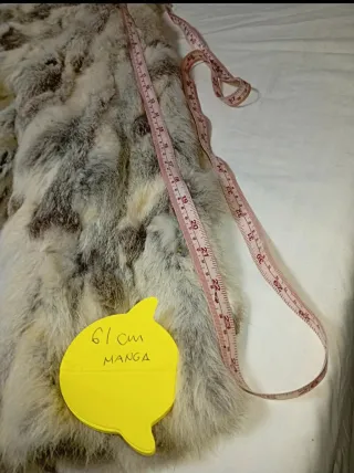 Chaqueta Piel Conejo Vintage Talla L/XL