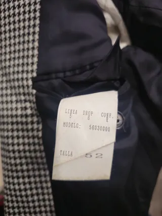 Chaqueta Americana Blanco y Negro