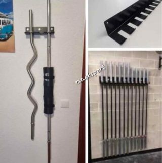 Soporte Pared para Barras Gimnasio