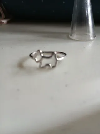 Anillo plata perro marca Agatha Paris