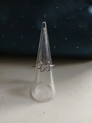 Anillo plata perro marca Agatha Paris