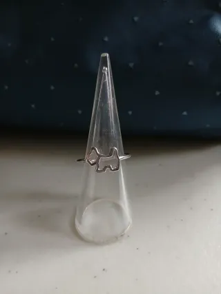 Anillo plata perro marca Agatha Paris