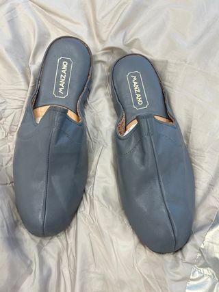 Zapatillas MANZANO Piel Hombre Gris