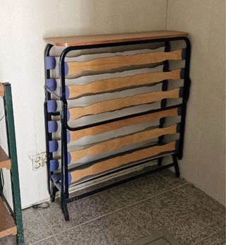 Cama Plegable Metal Madera