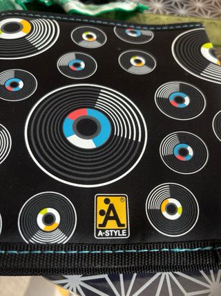 Porta CD/DVD con design dischi vinile