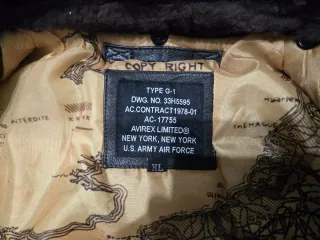 Cazadora AVIREX Top Gun Marrón